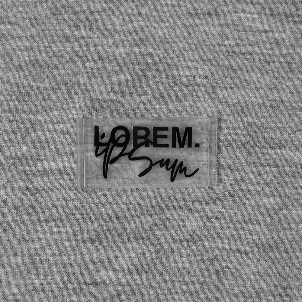 Лейбл из ПВХ Dzeta, S, прозрачный заказать онлайн с вашим дизайном на заказ в Москве и области