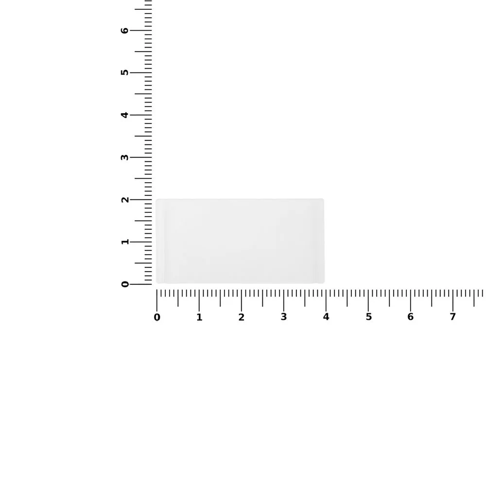 Лейбл из ПВХ Dzeta, S, прозрачный заказать онлайн с вашим дизайном на заказ в Москве и области