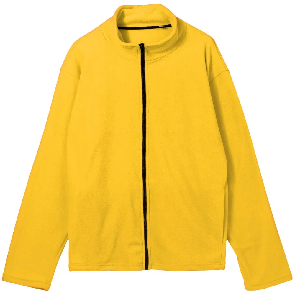 Куртка флисовая унисекс Manakin, желтая, размер XL/XXL заказать онлайн с вашим дизайном на заказ в Москве и области