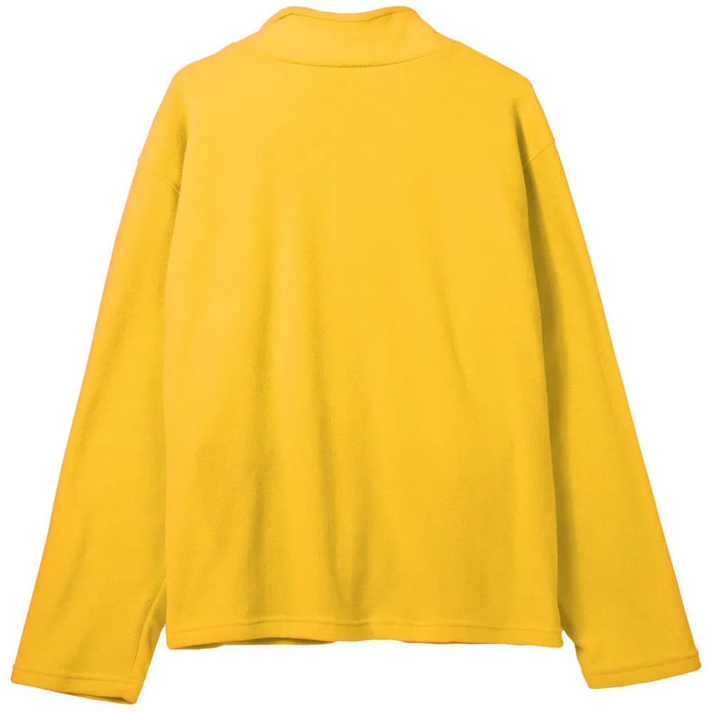 Куртка флисовая унисекс Manakin, желтая, размер XL/XXL заказать онлайн с вашим дизайном на заказ в Москве и области