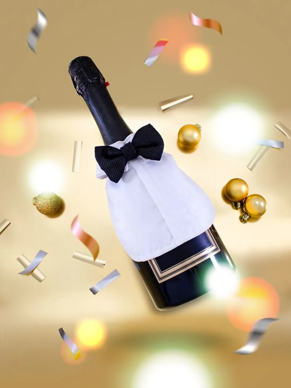 Аксессуар для бутылки Black Tie заказать онлайн с вашим дизайном на заказ в Москве и области