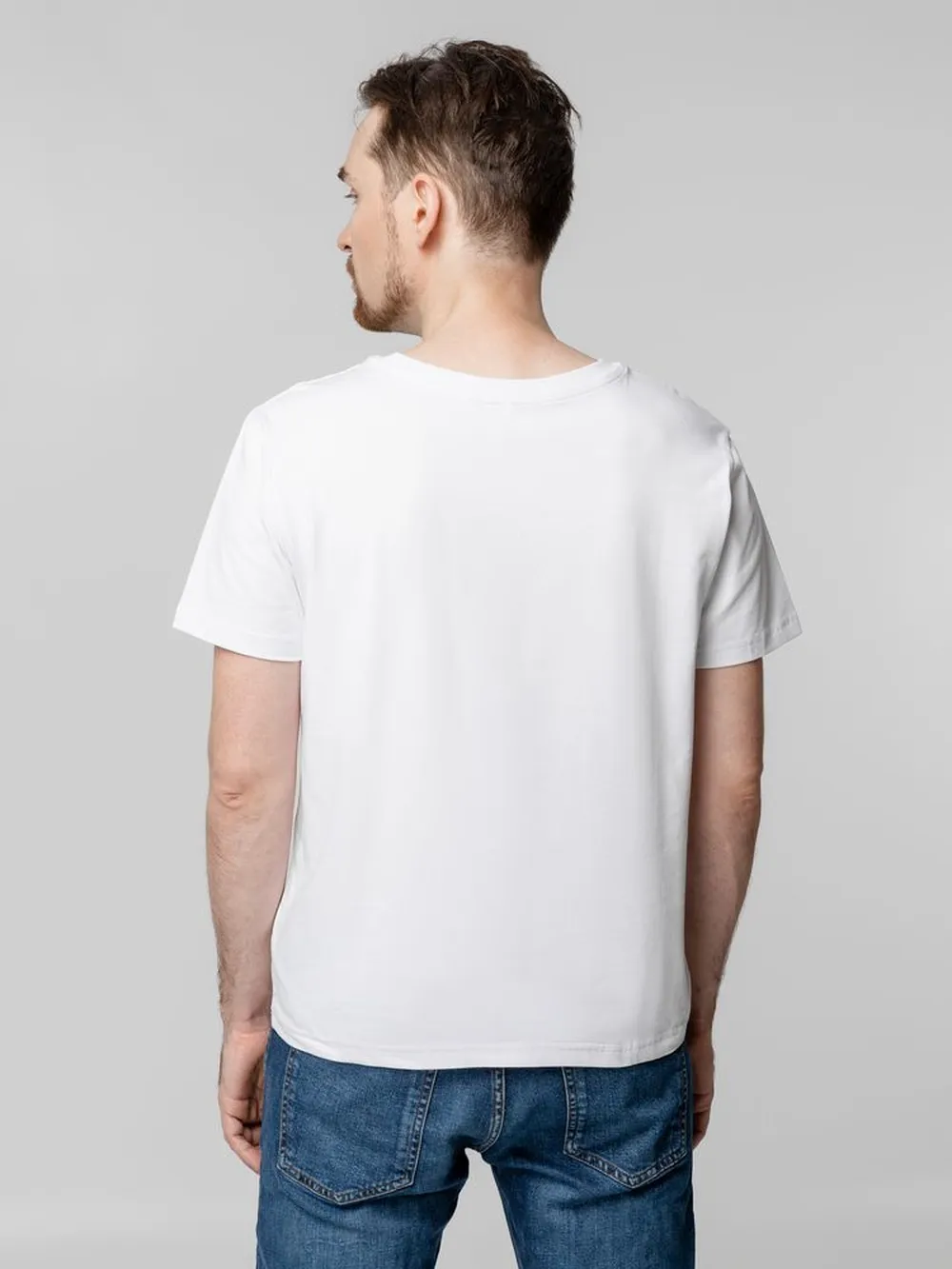 Футболка унисекс Tervu, белая, размер S заказать онлайн с вашим дизайном на заказ в Москве и области