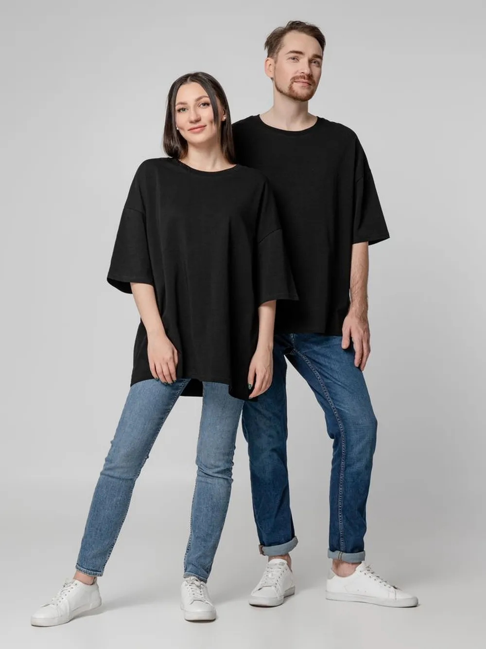 Футболка унисекс оверсайз Crosstown, черная, размер M заказать онлайн с вашим дизайном на заказ в Москве и области