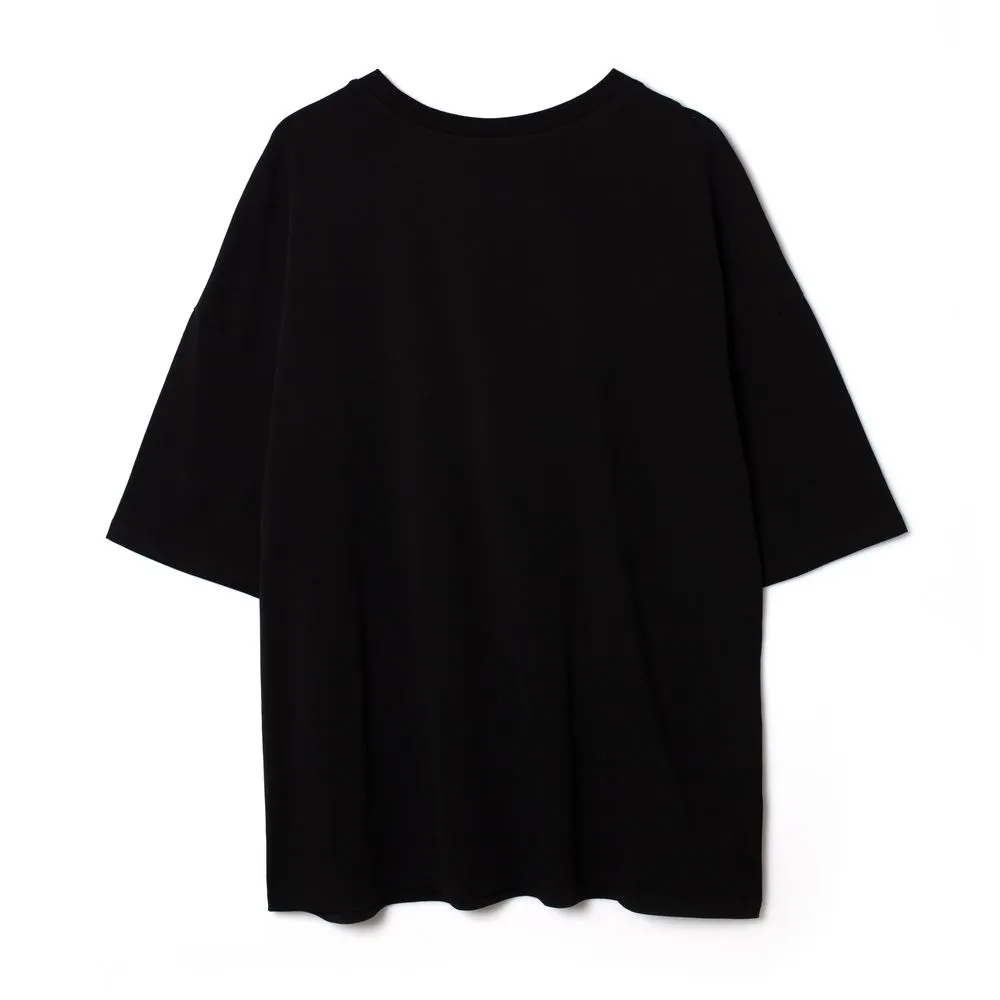 Футболка унисекс оверсайз Crosstown, черная, размер XXL заказать онлайн с вашим дизайном на заказ в Москве и области