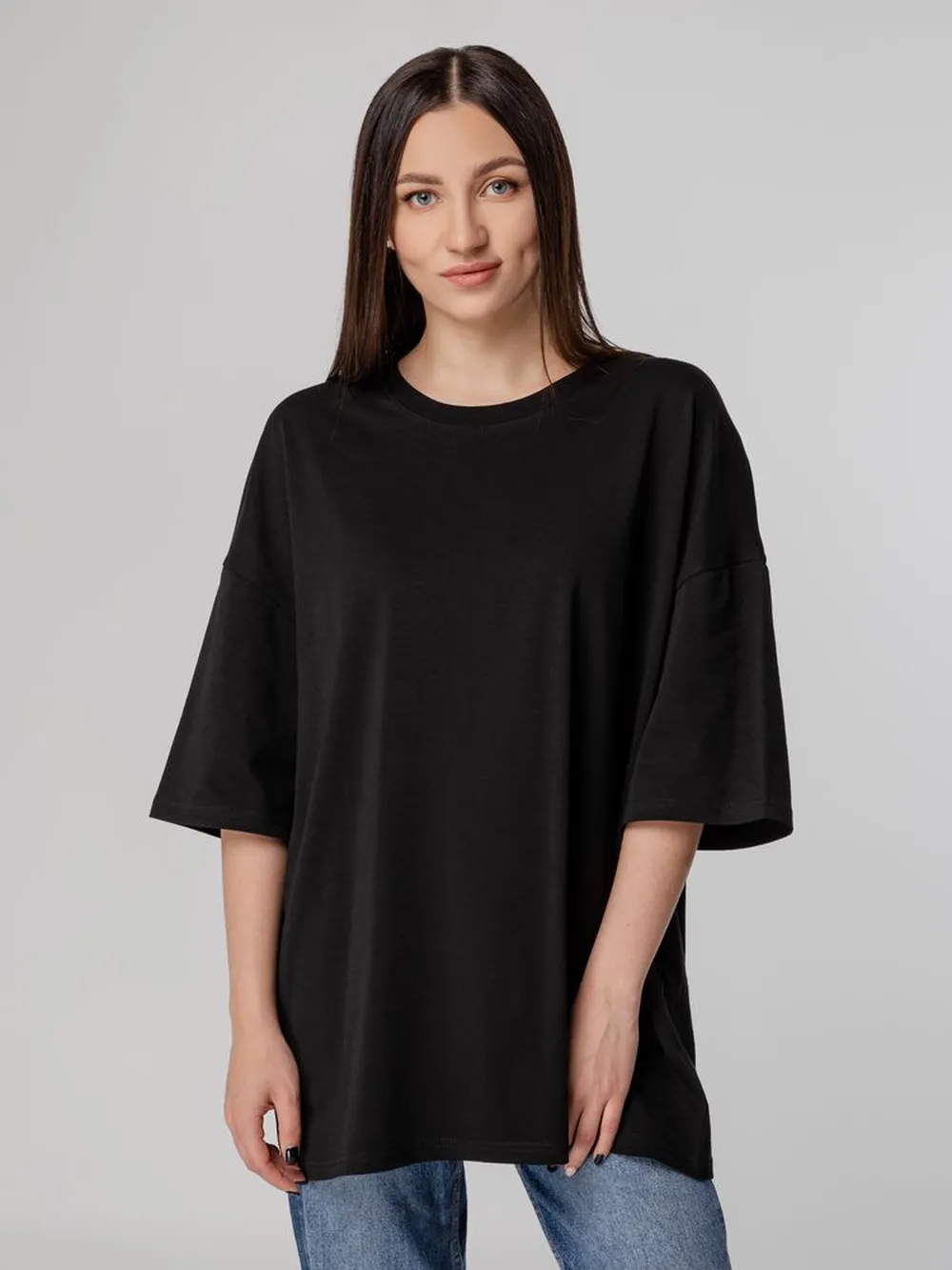 Футболка унисекс оверсайз Crosstown, черная, размер XXL заказать онлайн с вашим дизайном на заказ в Москве и области