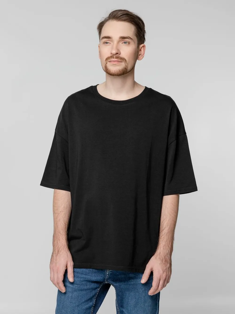 Футболка унисекс оверсайз Crosstown, черная, размер XXL заказать онлайн с вашим дизайном на заказ в Москве и области