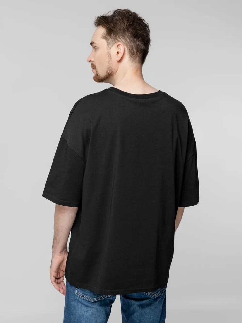 Футболка унисекс оверсайз Crosstown, черная, размер XXL заказать онлайн с вашим дизайном на заказ в Москве и области