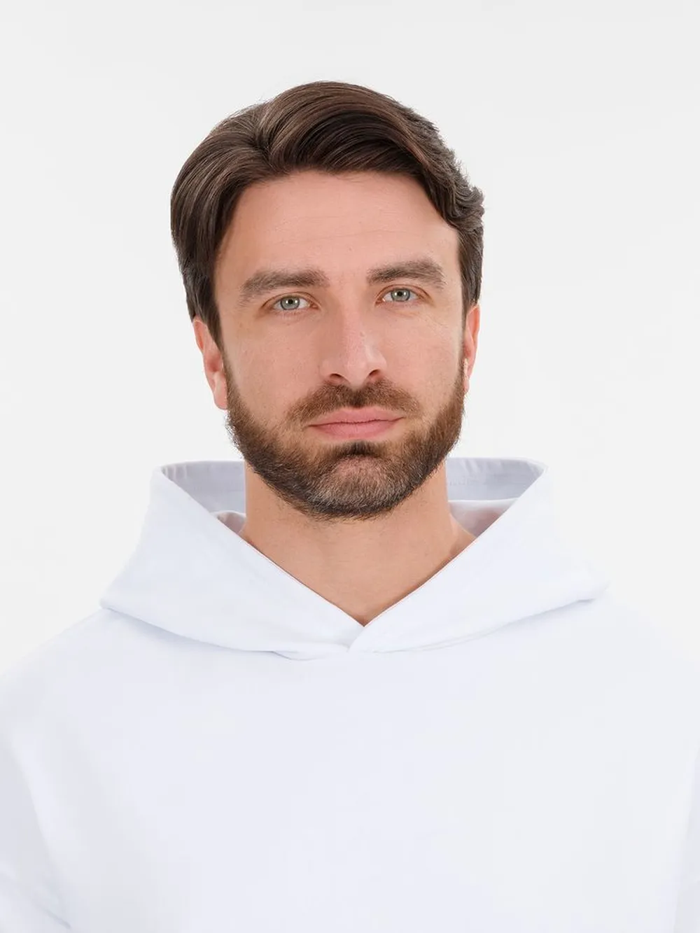 Худи оверсайз унисекс Outshine, белое, размер M/L заказать онлайн с вашим дизайном на заказ в Москве и области