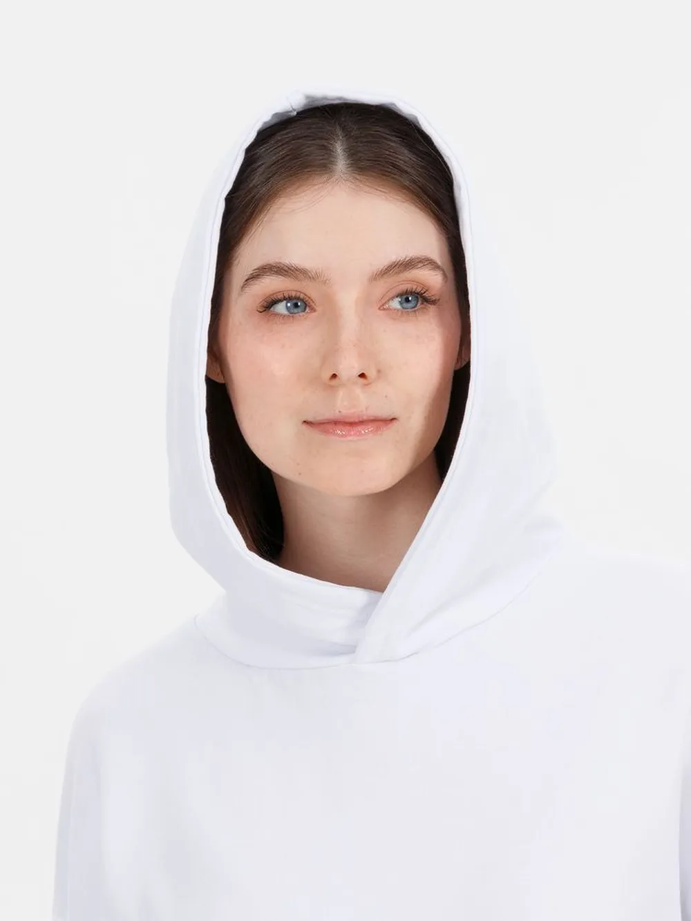 Худи оверсайз унисекс Outshine, белое, размер XL/2XL заказать онлайн с вашим дизайном на заказ в Москве и области