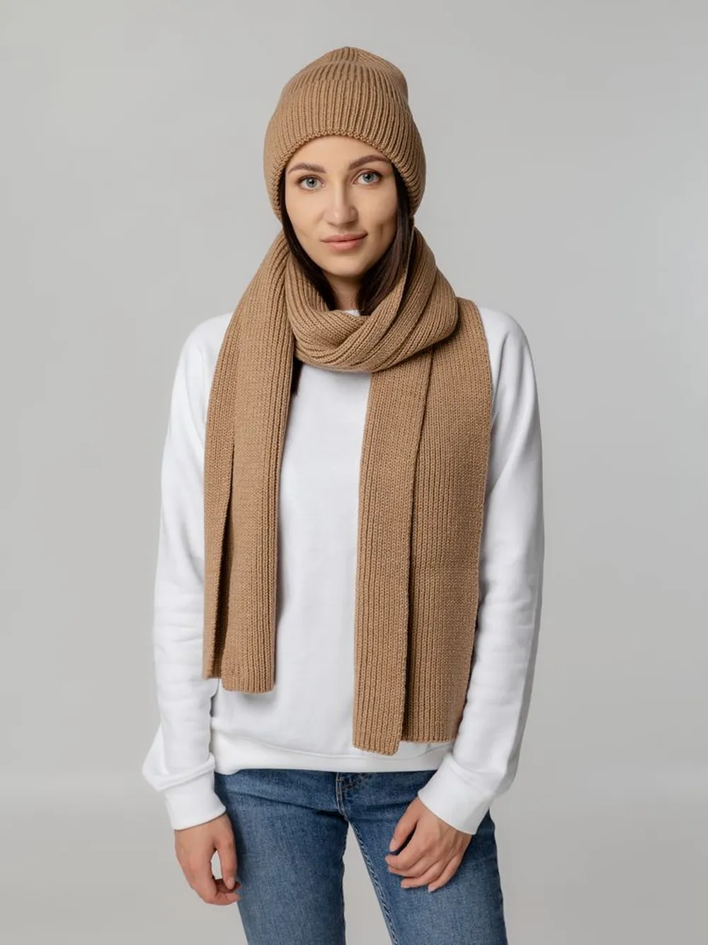 Шапка Tommi, бежевый меланж заказать онлайн с вашим дизайном на заказ в Москве и области