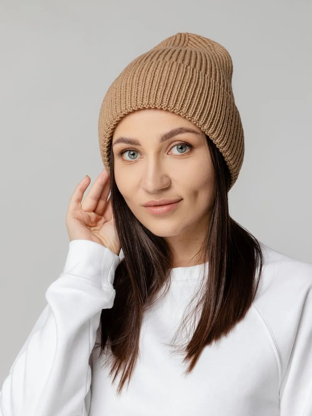 Шапка Tommi, бежевый меланж заказать онлайн с вашим дизайном на заказ в Москве и области