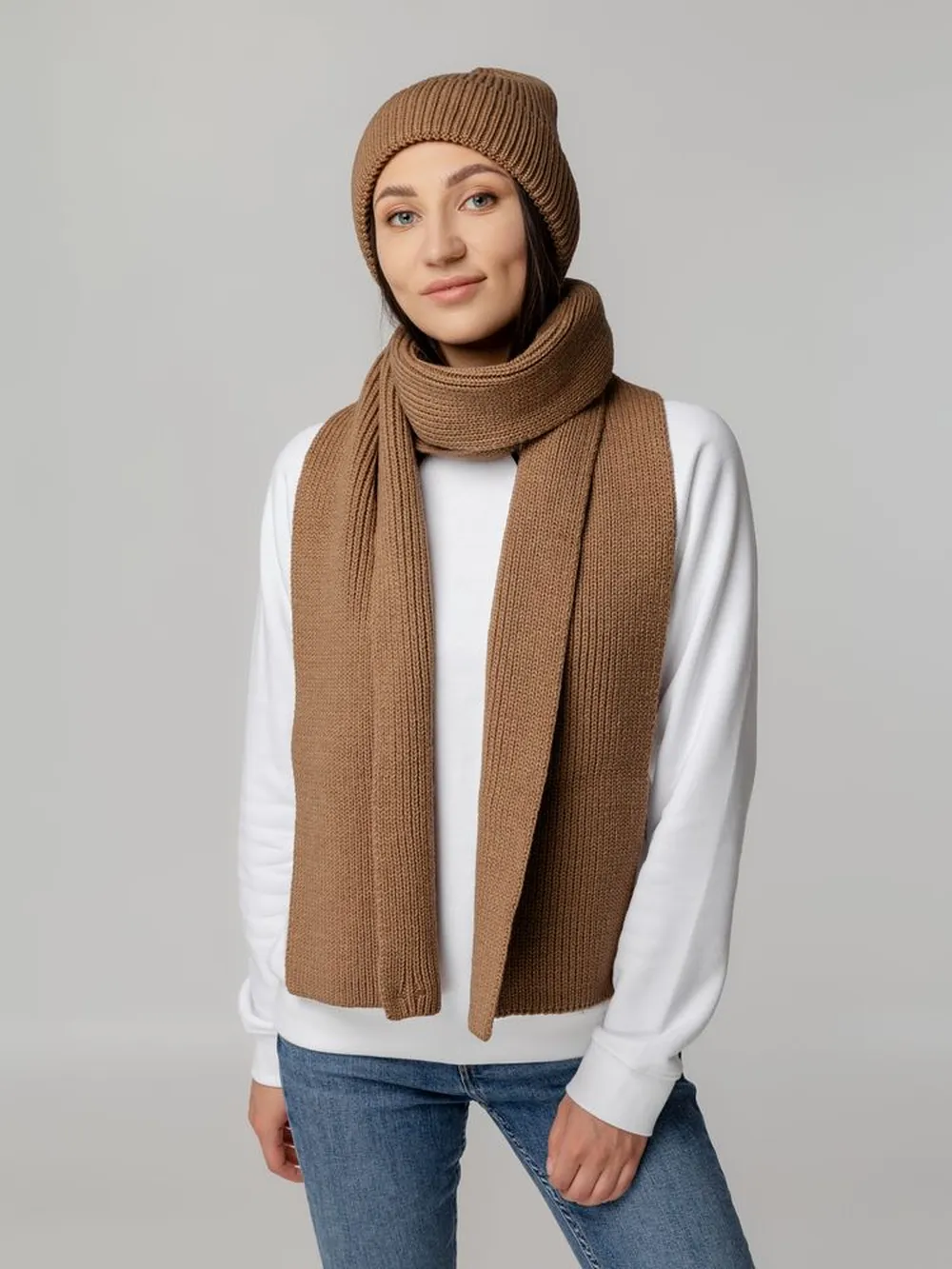 Шарф Tommi, бежевый меланж заказать онлайн с вашим дизайном на заказ в Москве и области