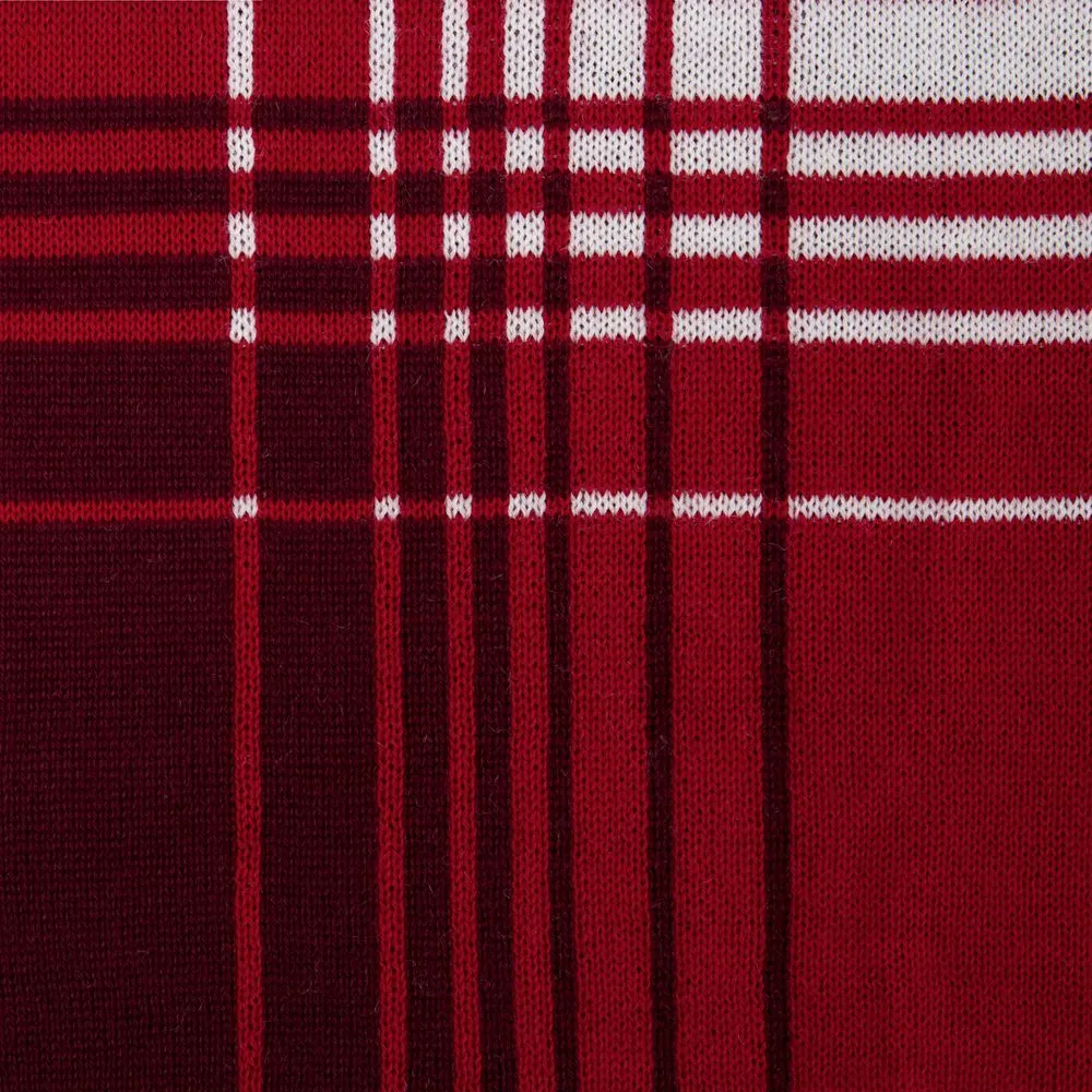 Плед Duotone, красный с белым заказать онлайн с вашим дизайном на заказ в Москве и области