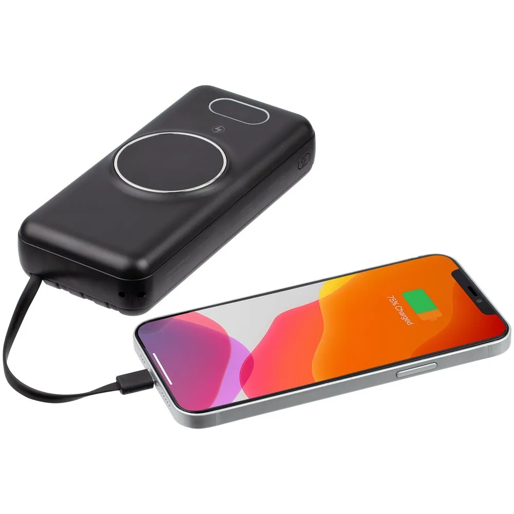 Внешний аккумулятор Omni XL 20000 мАч, черный заказать онлайн с вашим дизайном на заказ в Москве и области