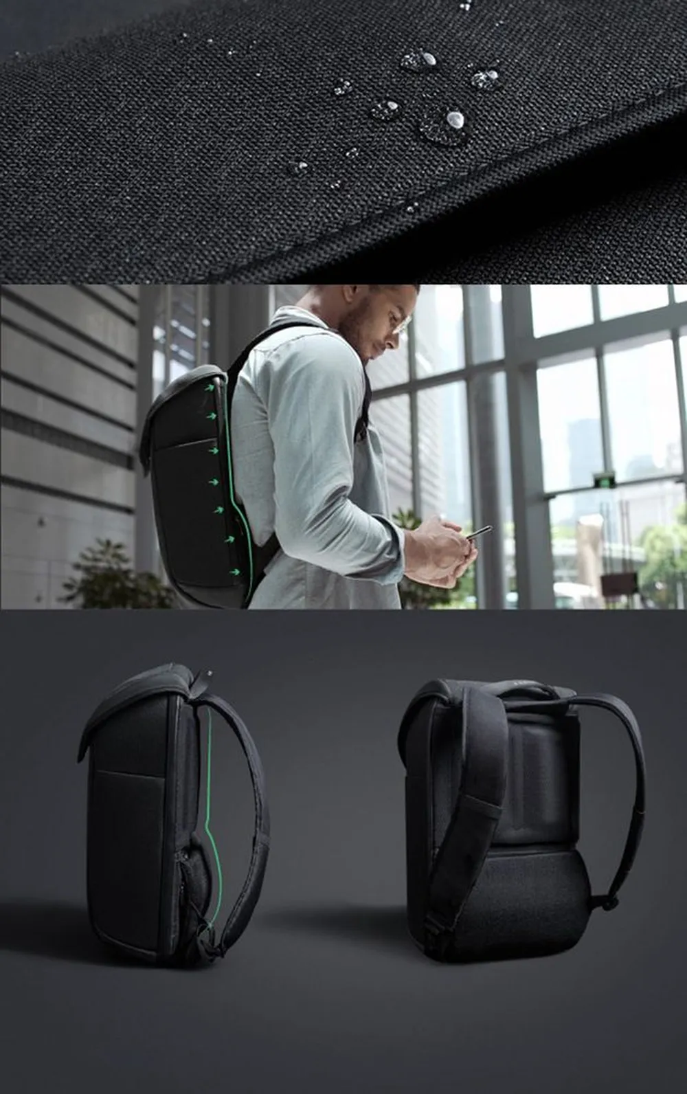 Рюкзак ClickPack X, черный заказать онлайн с вашим дизайном на заказ в Москве и области