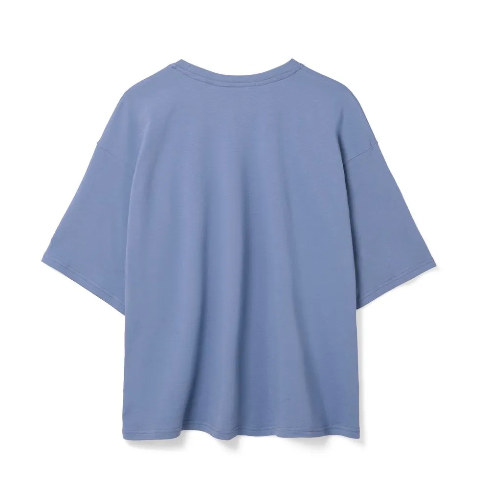 Футболка унисекс оверсайз Street Vibes, синяя (лавандовая), размер M/L заказать онлайн с вашим дизайном на заказ в Москве и области