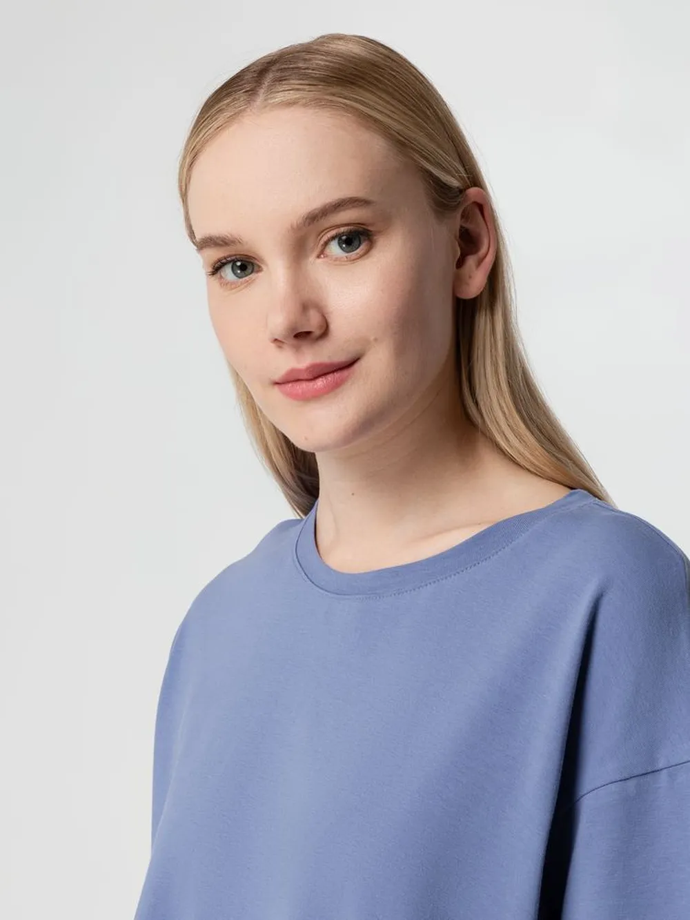 Футболка унисекс оверсайз Street Vibes, синяя (лавандовая), размер M/L заказать онлайн с вашим дизайном на заказ в Москве и области