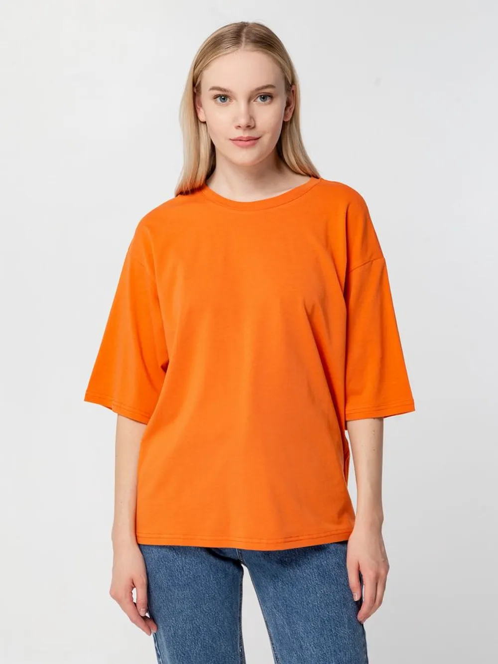 Футболка унисекс оверсайз Street Vibes, оранжевая, размер XS/S заказать онлайн с вашим дизайном на заказ в Москве и области