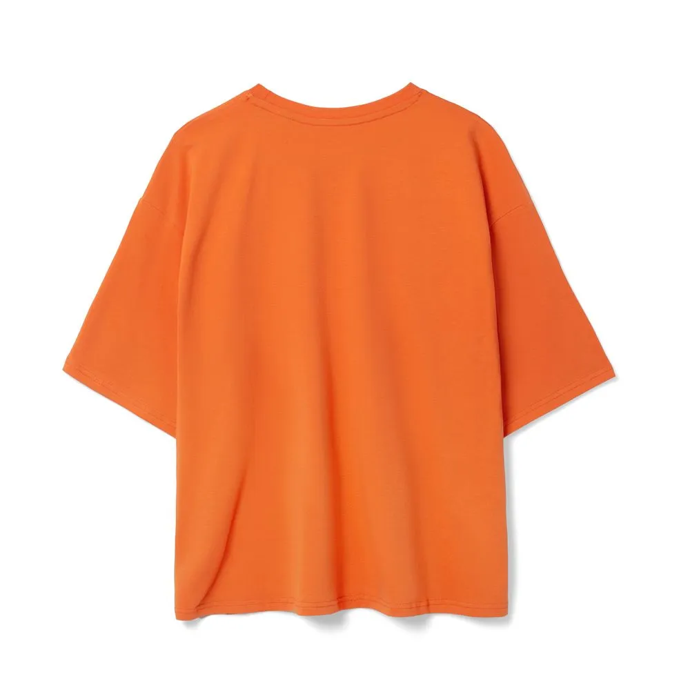 Футболка унисекс оверсайз Street Vibes, оранжевая, размер XS/S заказать онлайн с вашим дизайном на заказ в Москве и области