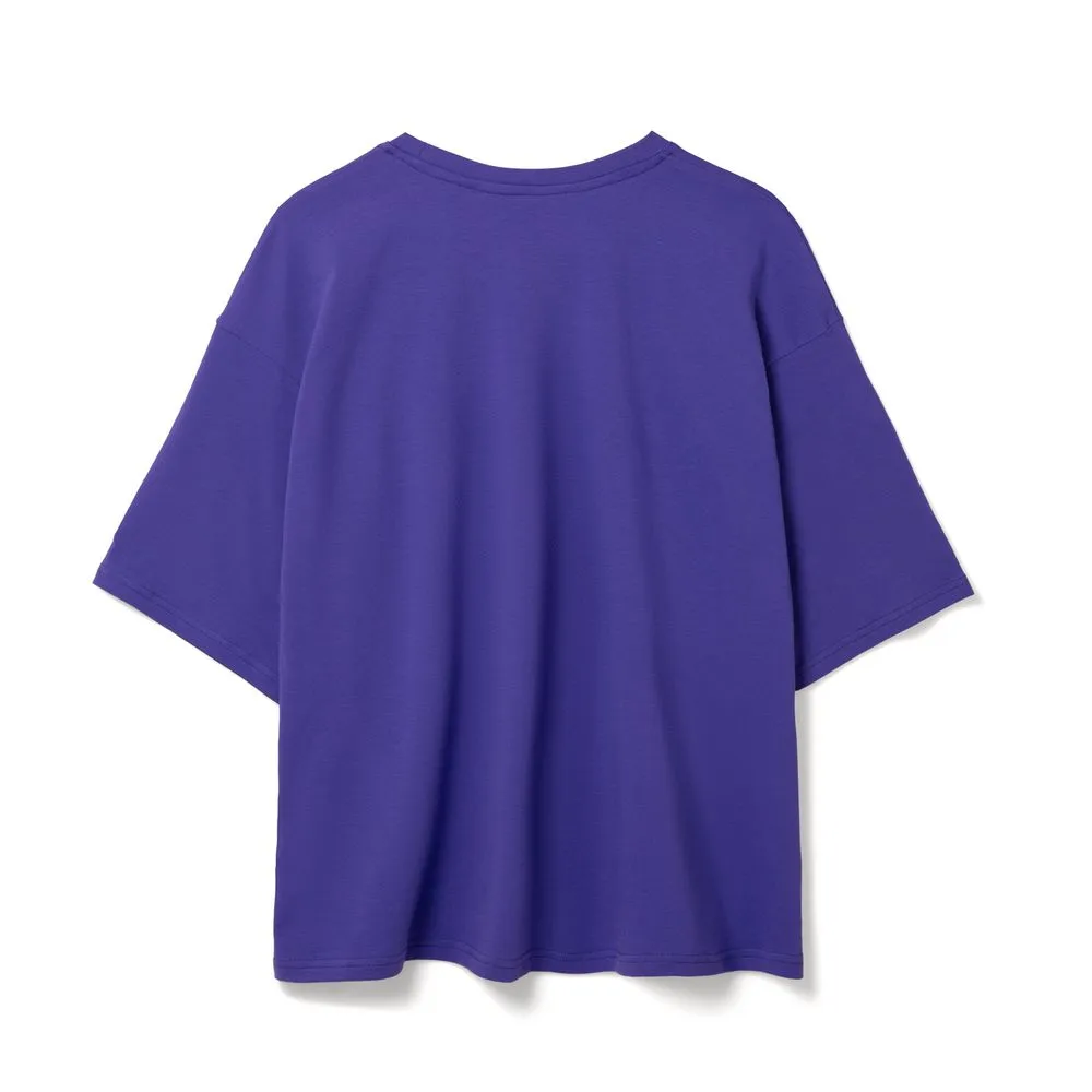 Футболка унисекс оверсайз Street Vibes, фиолетовая заказать онлайн с вашим дизайном на заказ в Москве и области