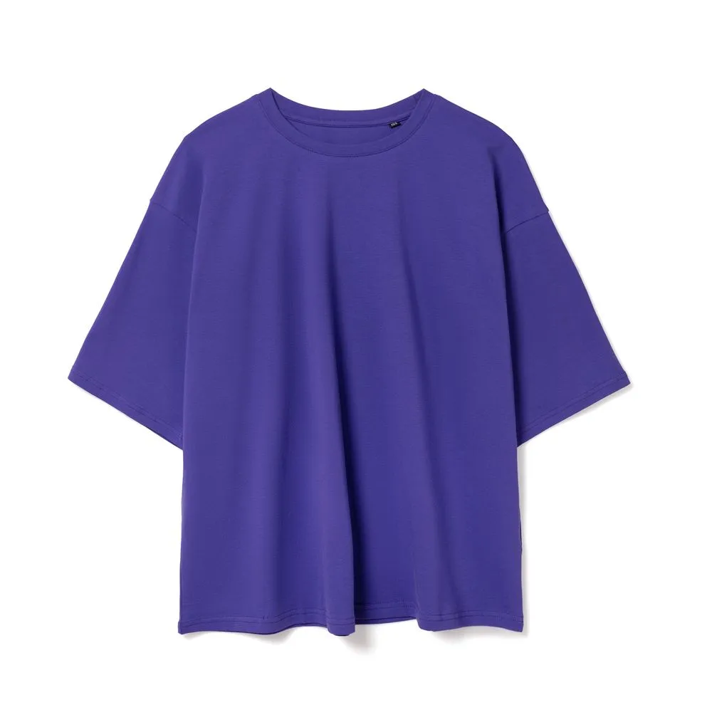 Футболка унисекс оверсайз Street Vibes, фиолетовая заказать онлайн с вашим дизайном на заказ в Москве и области