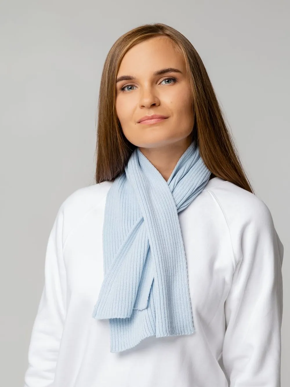 Шарф Yong, голубой заказать онлайн с вашим дизайном на заказ в Москве и области