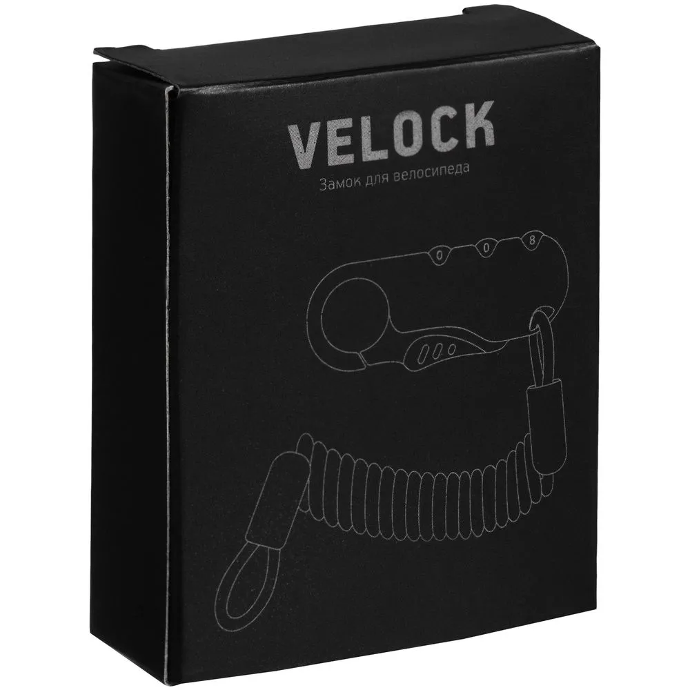 Кодовый замок для велосипеда Velock, черный заказать онлайн с вашим дизайном на заказ в Москве и области