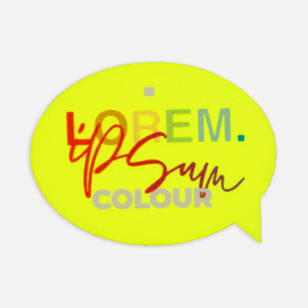 Наклейка тканевая Lunga Bubble, M, желтый неон заказать онлайн с вашим дизайном на заказ в Москве и области