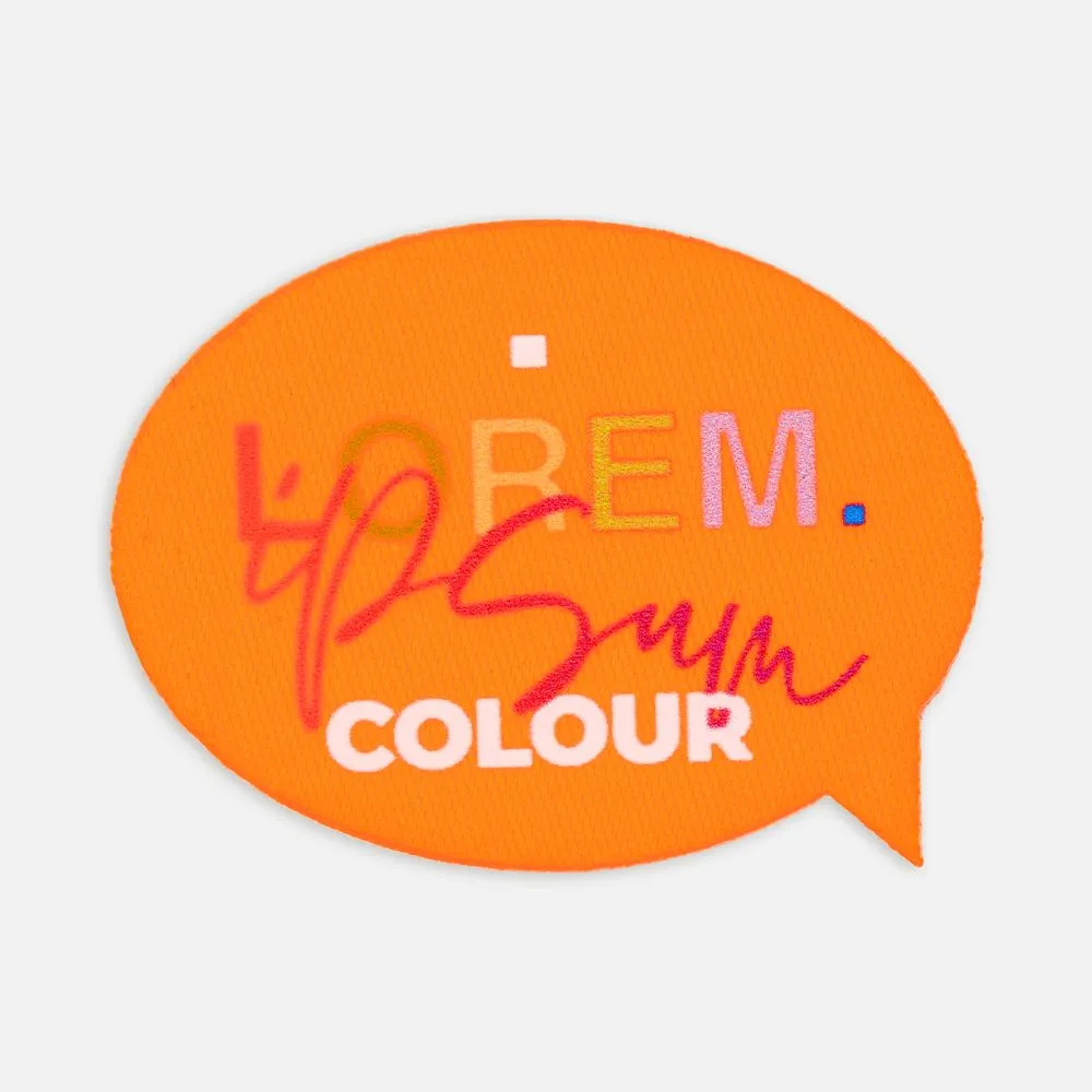 Наклейка тканевая Lunga Bubble, M, оранжевый неон заказать онлайн с вашим дизайном на заказ в Москве и области