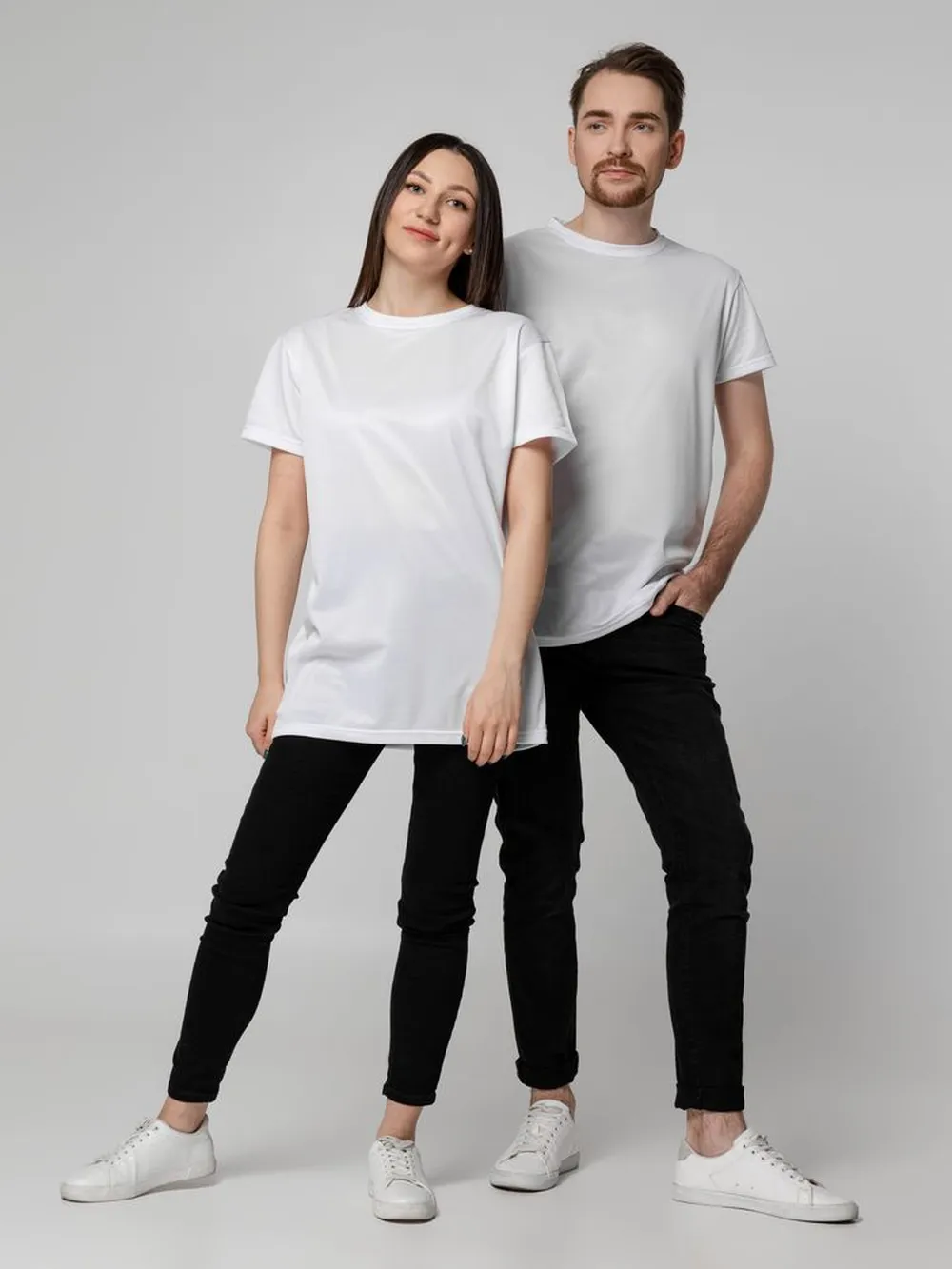 Футболка унисекс для сублимации Paint Tee, белая заказать онлайн с вашим дизайном на заказ в Москве и области