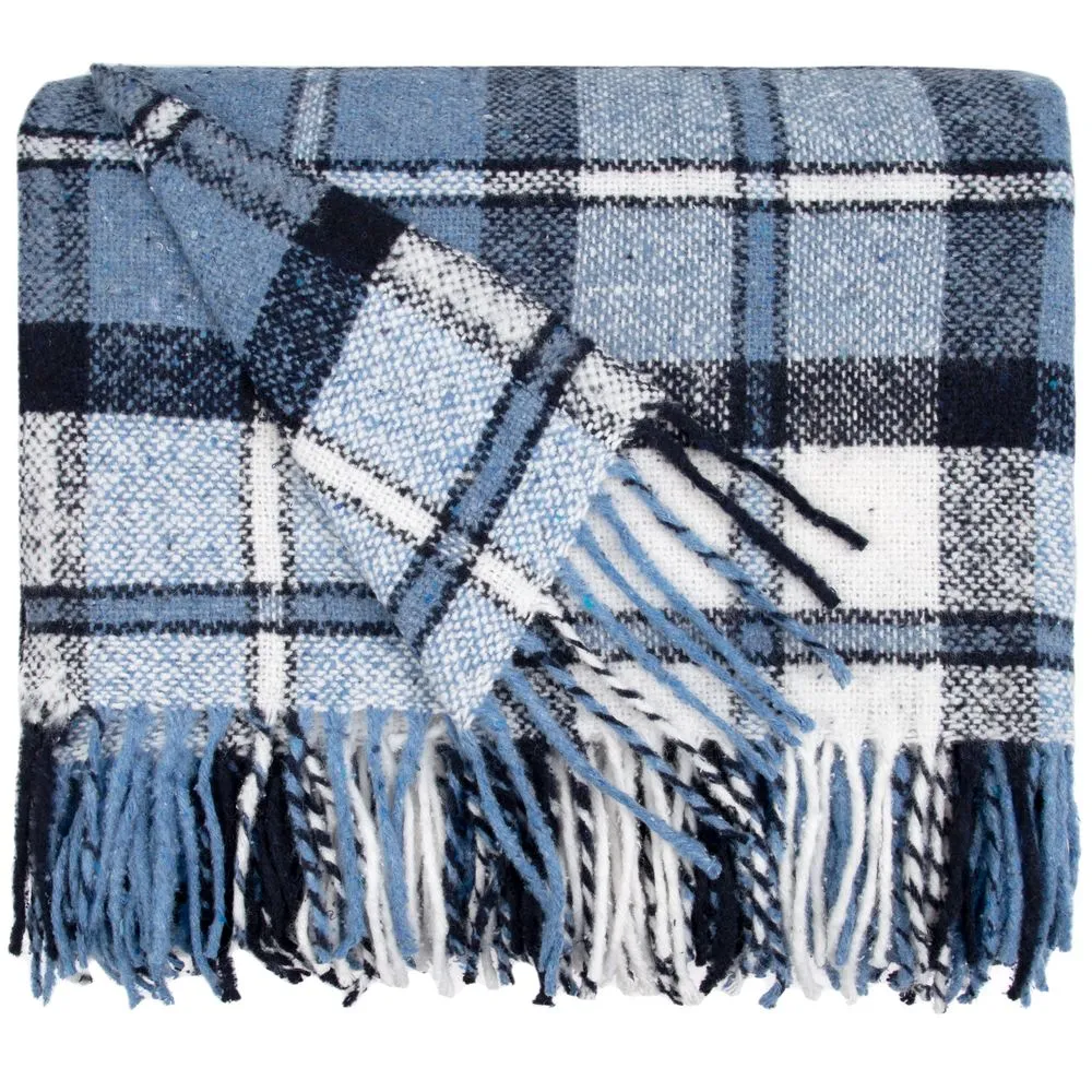 Плед Dublin, сине-голубой заказать онлайн с вашим дизайном на заказ в Москве и области