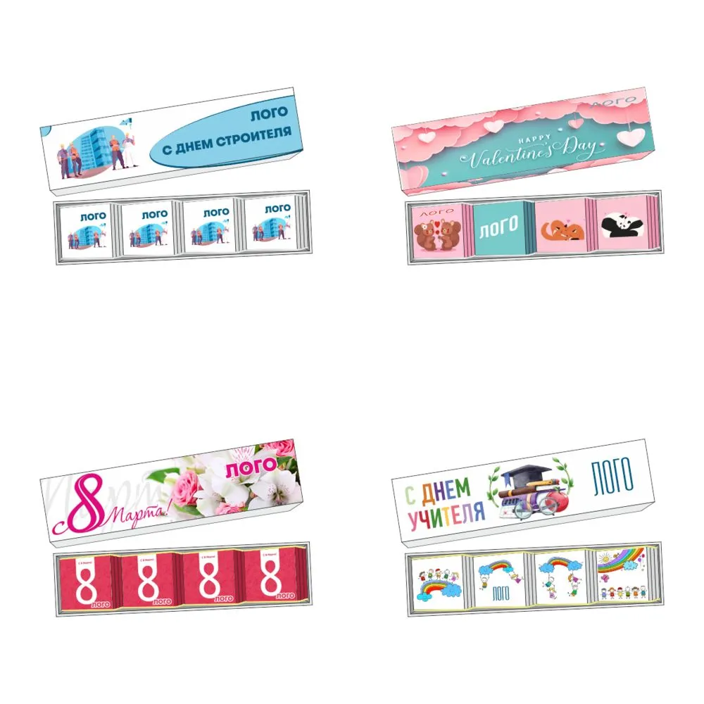 Набор шоколада Choco Step на заказ заказать онлайн с вашим дизайном на заказ в Москве и области