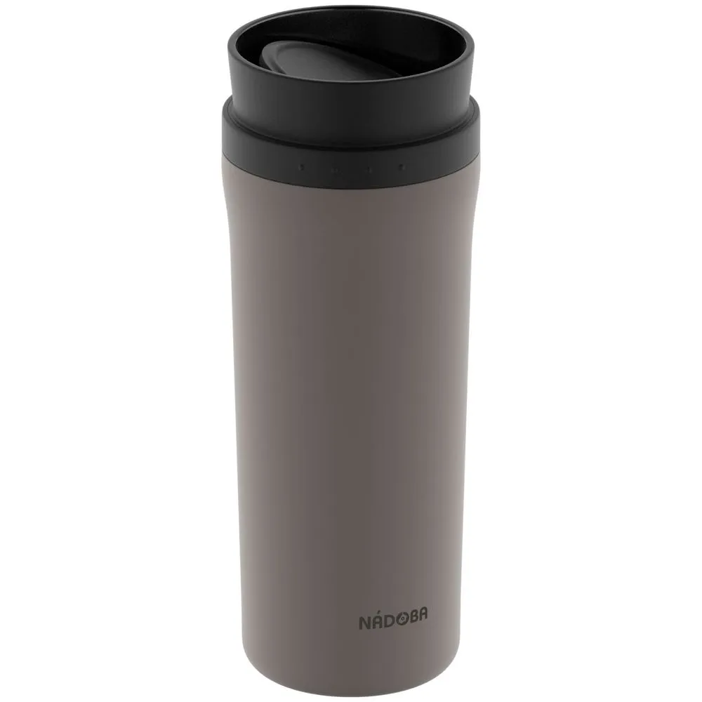 Термокружка Juta, серая заказать онлайн с вашим дизайном на заказ в Москве и области