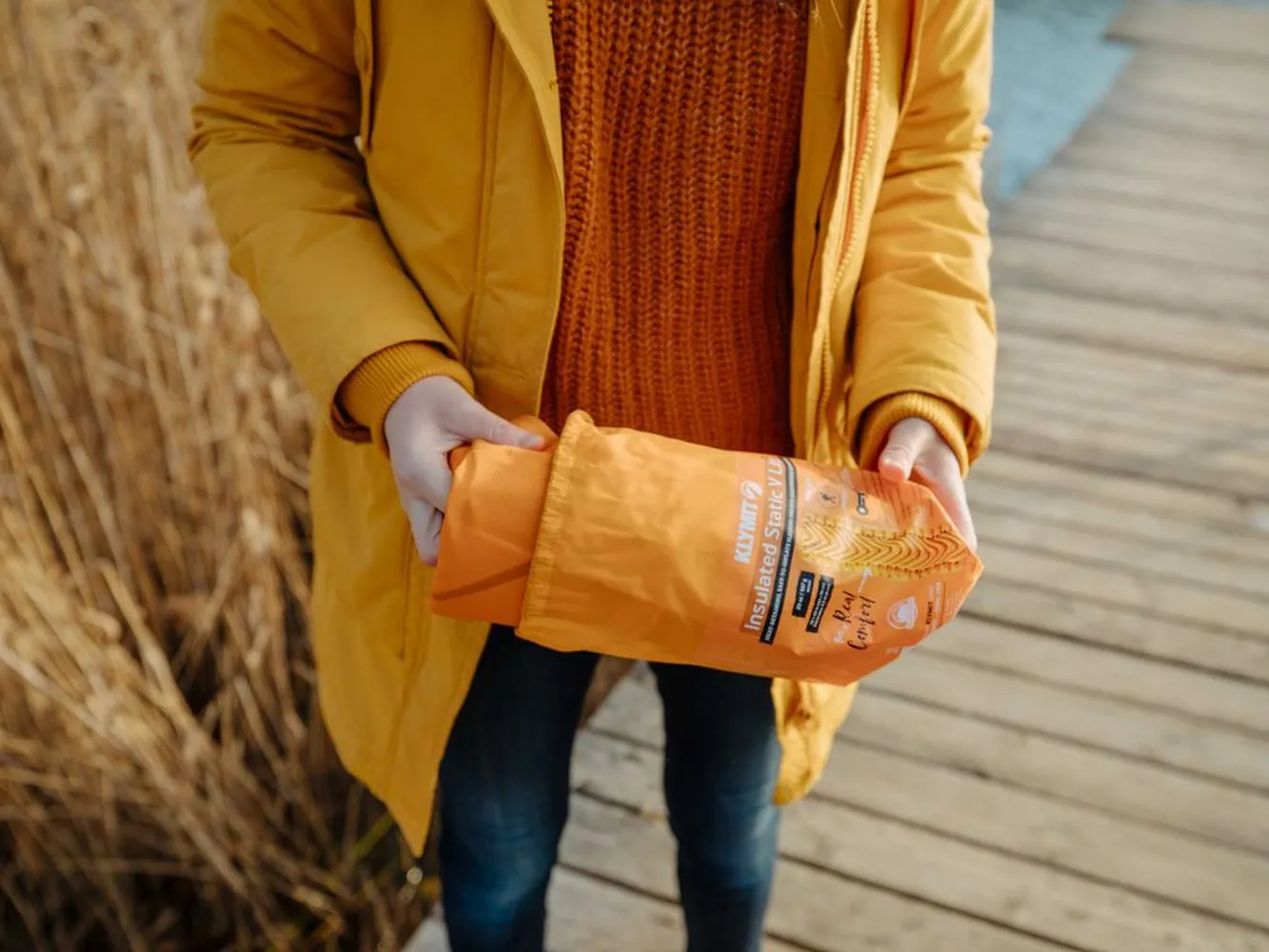 Надувной коврик Insulated Static V Lite, оранжевый заказать онлайн с вашим дизайном на заказ в Москве и области