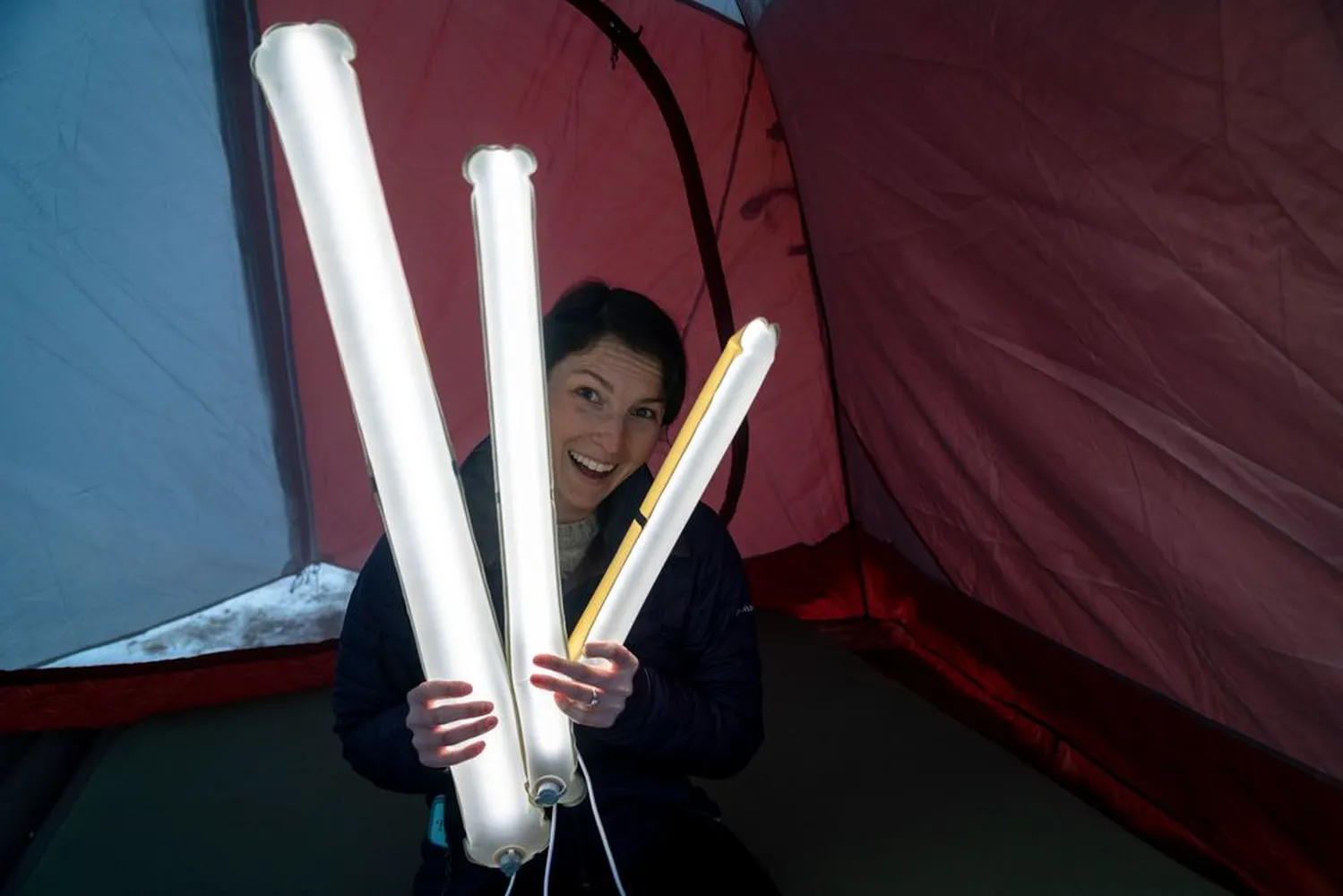 Мягкий кемпинговый фонарь Everglow Light Tube, большой заказать онлайн с вашим дизайном на заказ в Москве и области