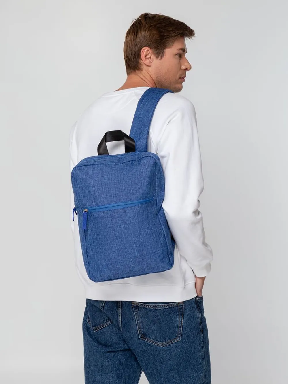 Рюкзак Packmate Pocket, синий заказать онлайн с вашим дизайном на заказ в Москве и области