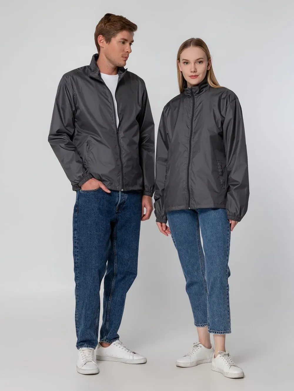 Ветровка Kivach, темно-серая (графит), размер XS заказать онлайн с вашим дизайном на заказ в Москве и области