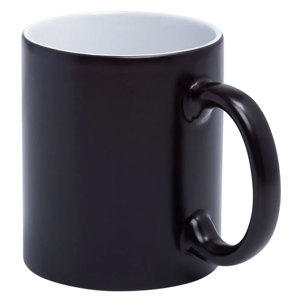 Кружка «Хамелеон», ver.2, матовая , черная заказать онлайн с вашим дизайном на заказ в Москве и области