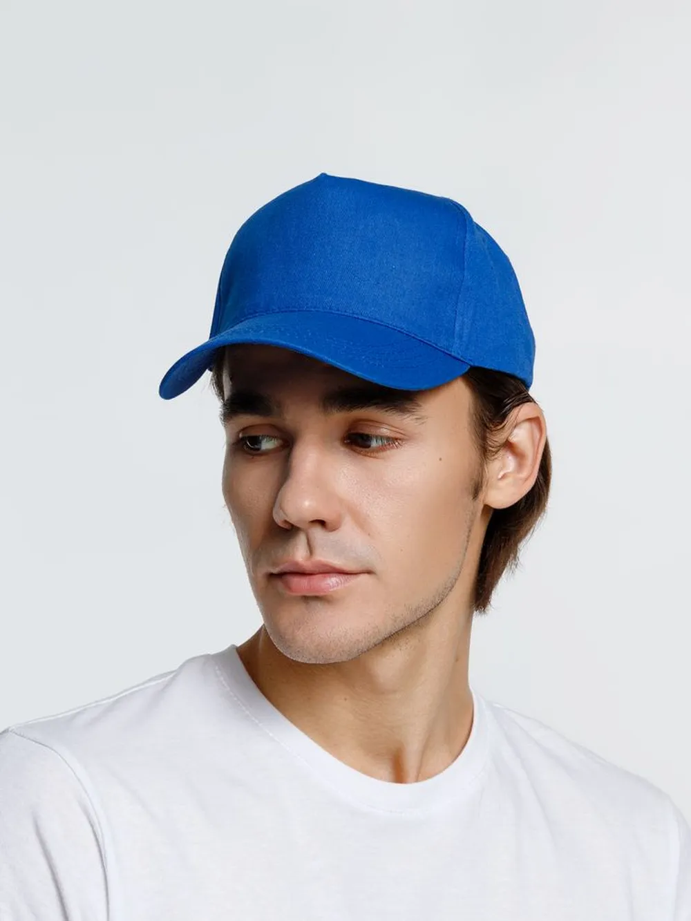 Бейсболка Promo, синяя заказать онлайн с вашим дизайном на заказ в Москве и области