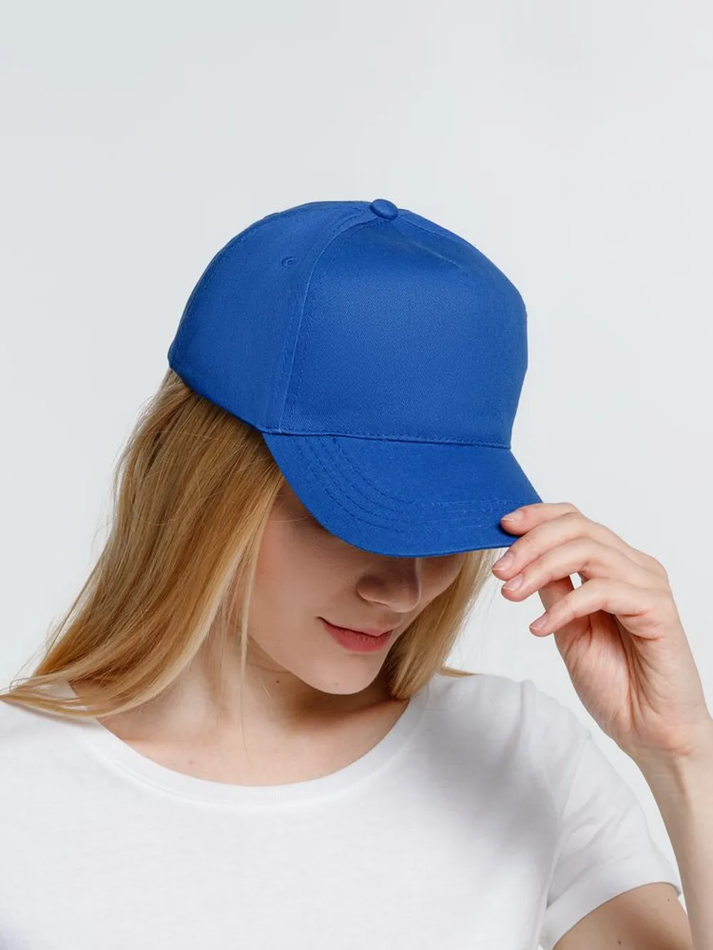 Бейсболка Promo, синяя заказать онлайн с вашим дизайном на заказ в Москве и области