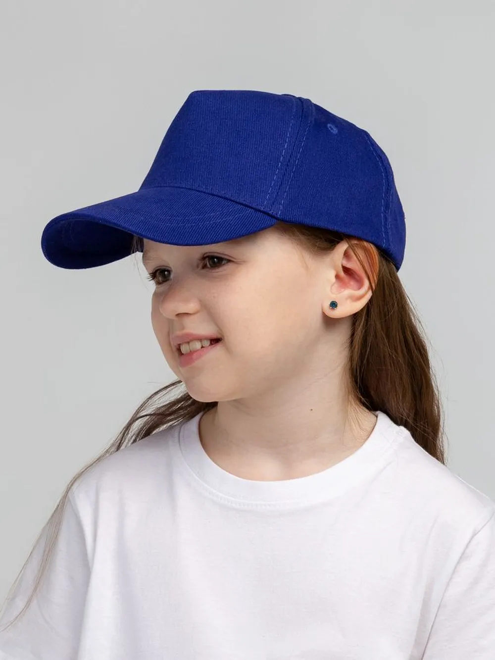 Бейсболка детская Standard Kids, синяя заказать онлайн с вашим дизайном на заказ в Москве и области