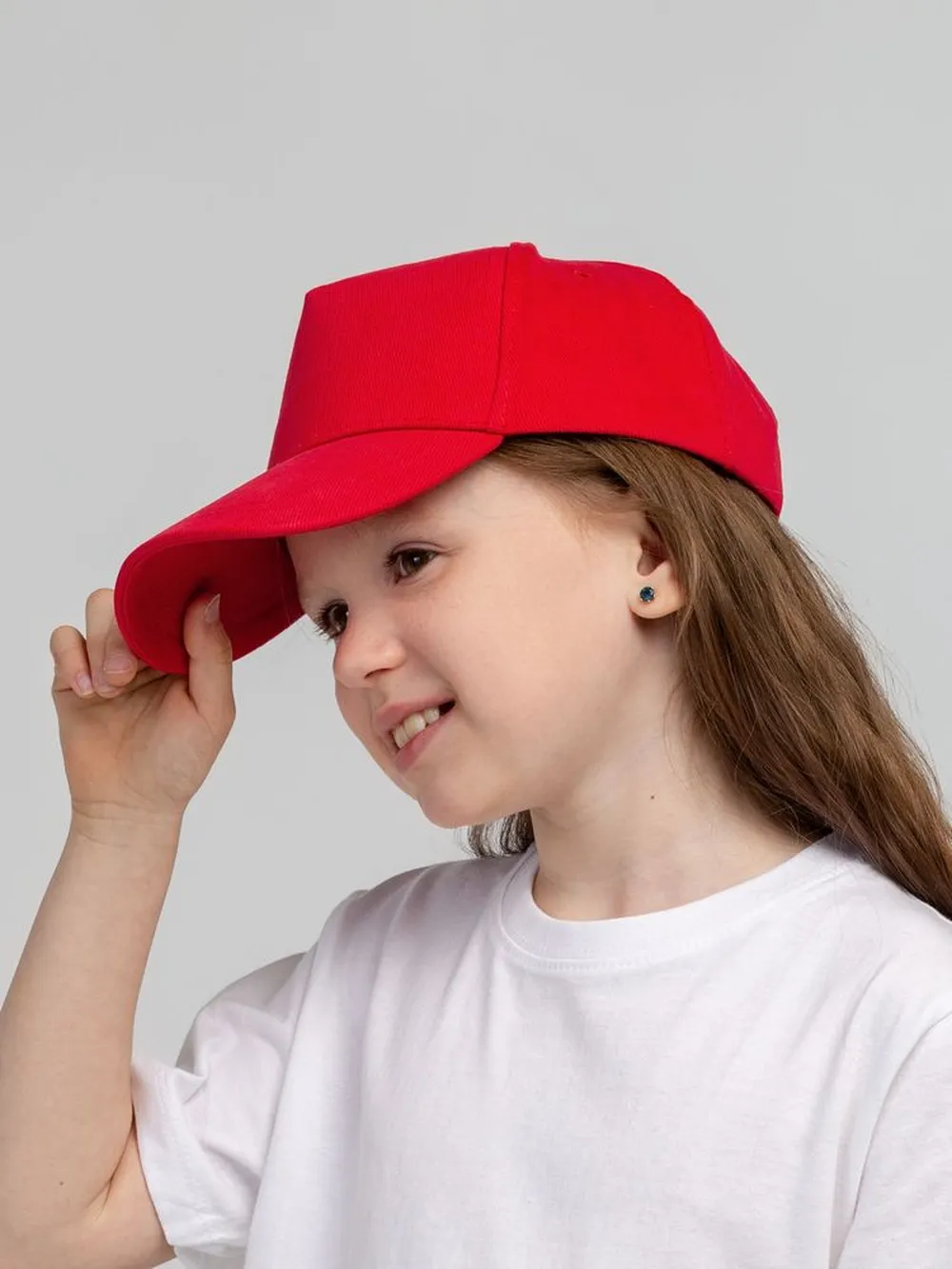 Бейсболка детская Standard Kids, красная заказать онлайн с вашим дизайном на заказ в Москве и области