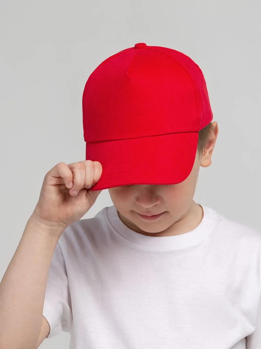Бейсболка детская Standard Kids, красная заказать онлайн с вашим дизайном на заказ в Москве и области