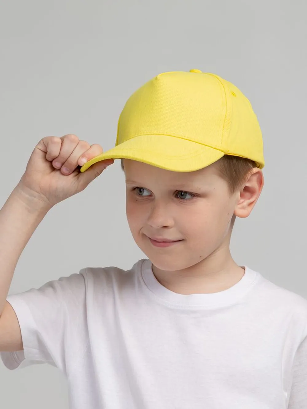 Бейсболка детская Standard Kids, желтая заказать онлайн с вашим дизайном на заказ в Москве и области