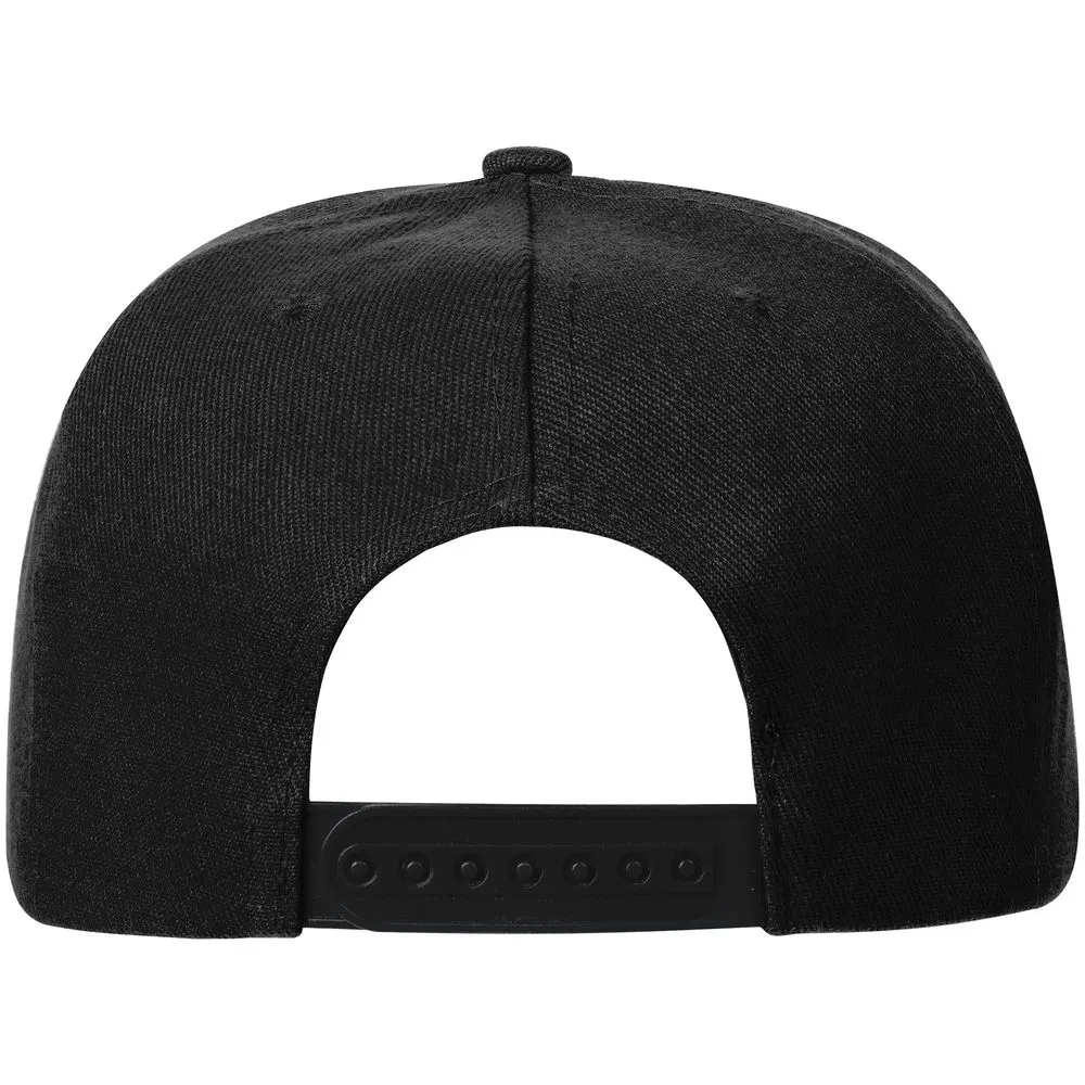 Бейсболка Snapback с прямым козырьком, черная заказать онлайн с вашим дизайном на заказ в Москве и области