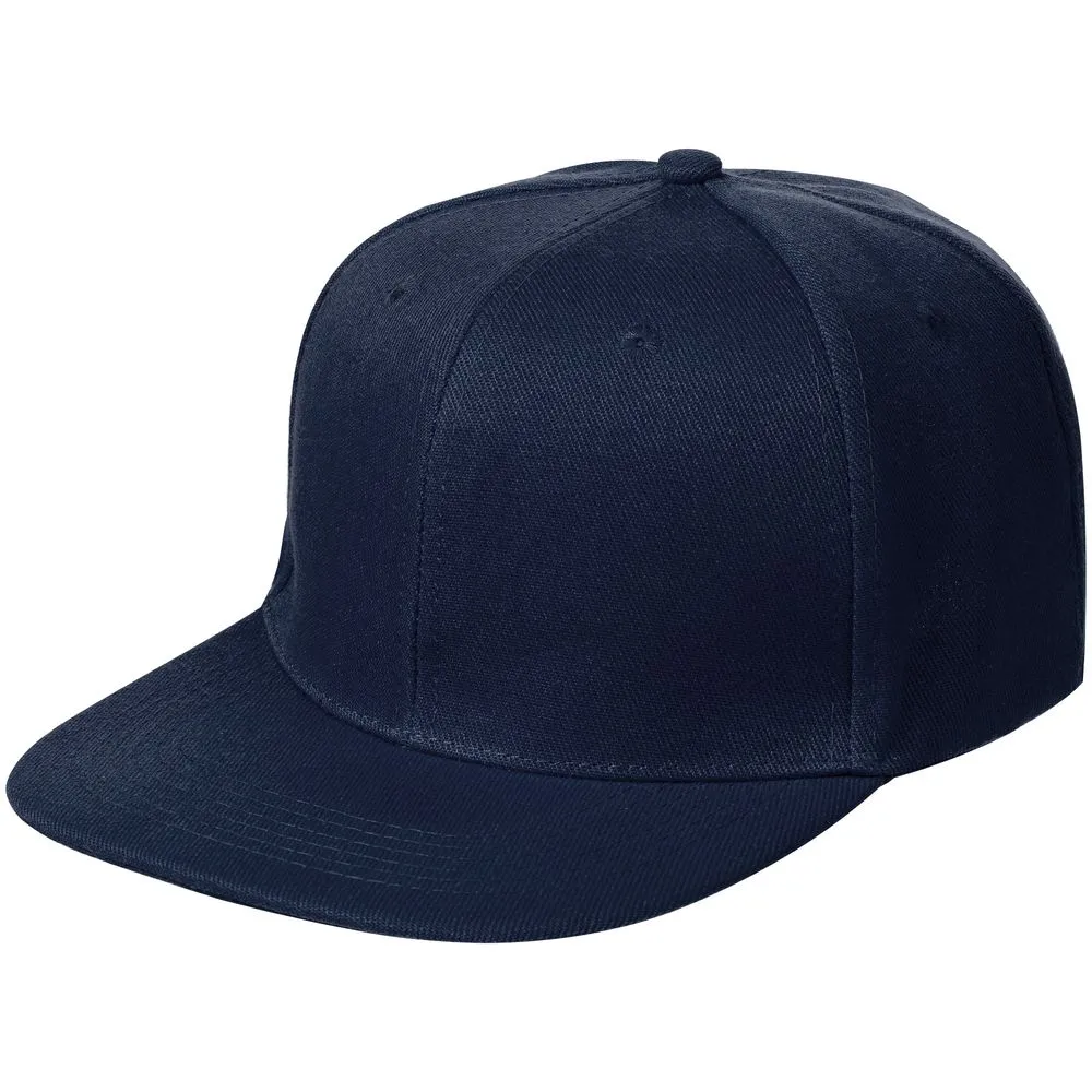 Бейсболка Snapback с прямым козырьком, темно-синяя заказать онлайн с вашим дизайном на заказ в Москве и области