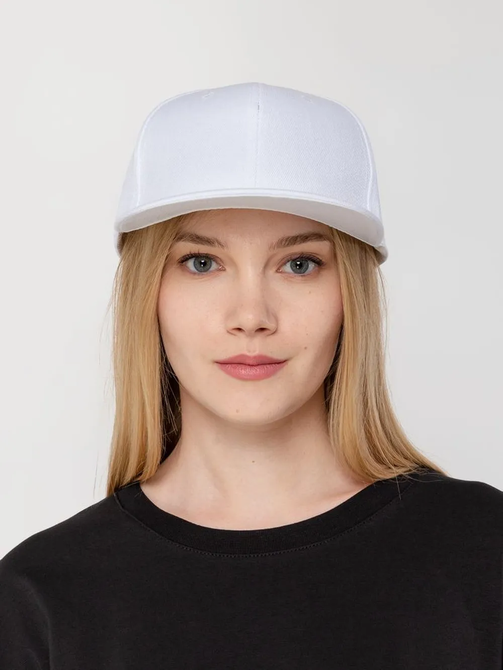 Бейсболка Snapback с прямым козырьком, белая заказать онлайн с вашим дизайном на заказ в Москве и области