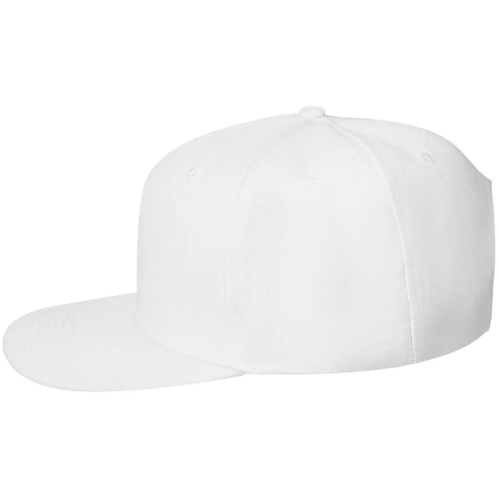 Бейсболка Snapback с прямым козырьком, белая заказать онлайн с вашим дизайном на заказ в Москве и области