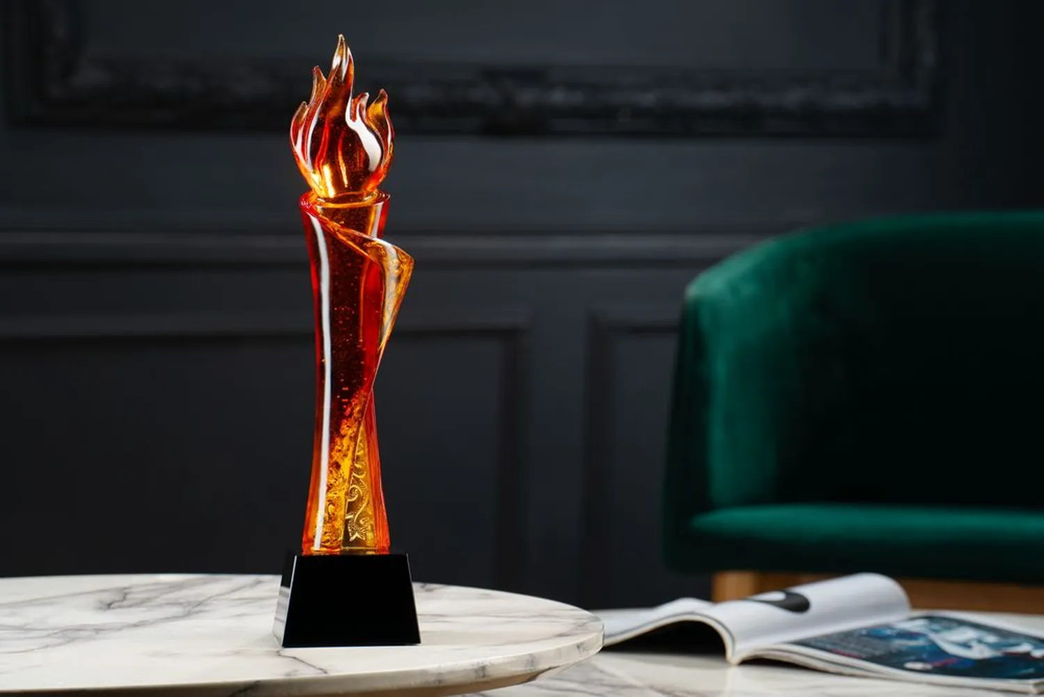 Стела Glasso Flame заказать онлайн с вашим дизайном на заказ в Москве и области