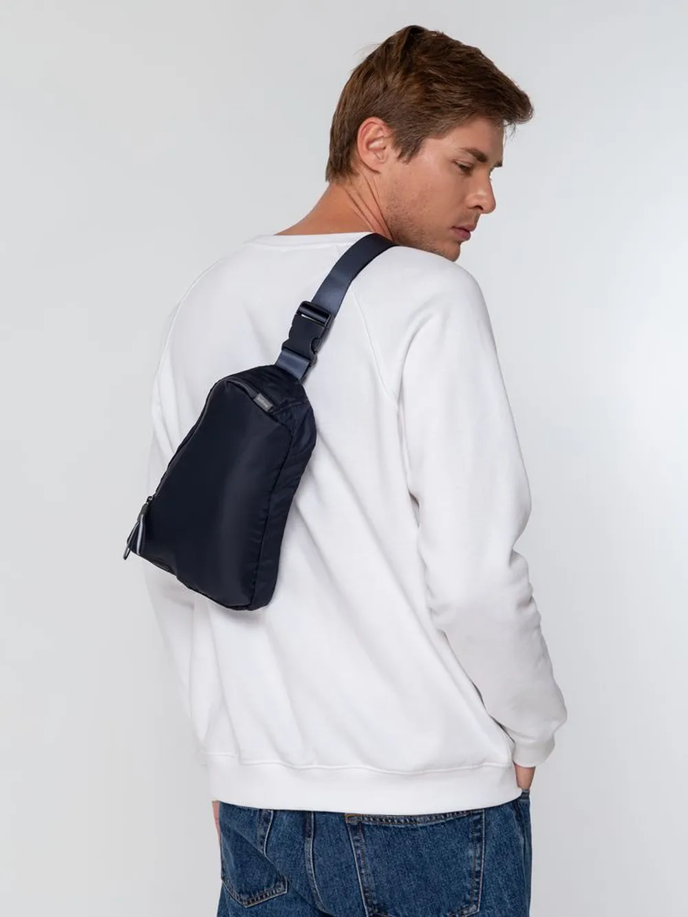 Поясная сумка coolStuff, темно-синяя заказать онлайн с вашим дизайном на заказ в Москве и области